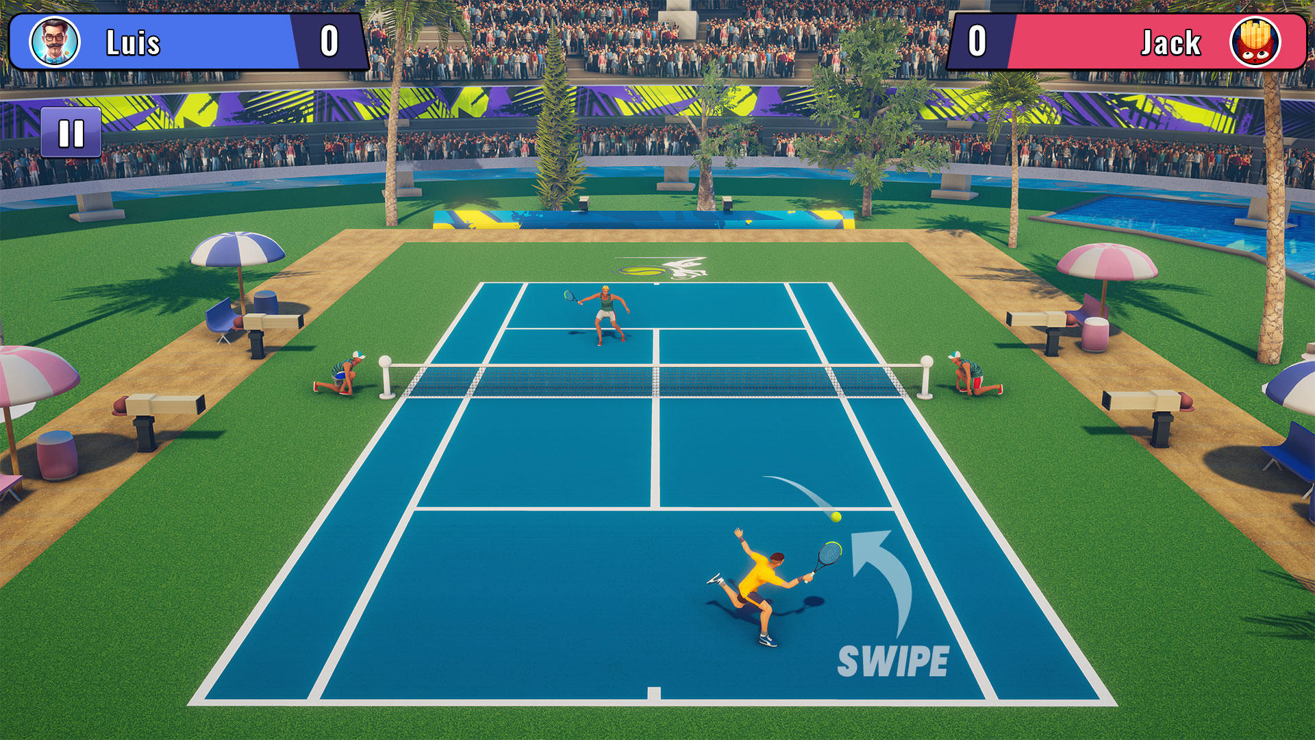 Tennis Court World Sports Game ภาพหน้าจอเกม