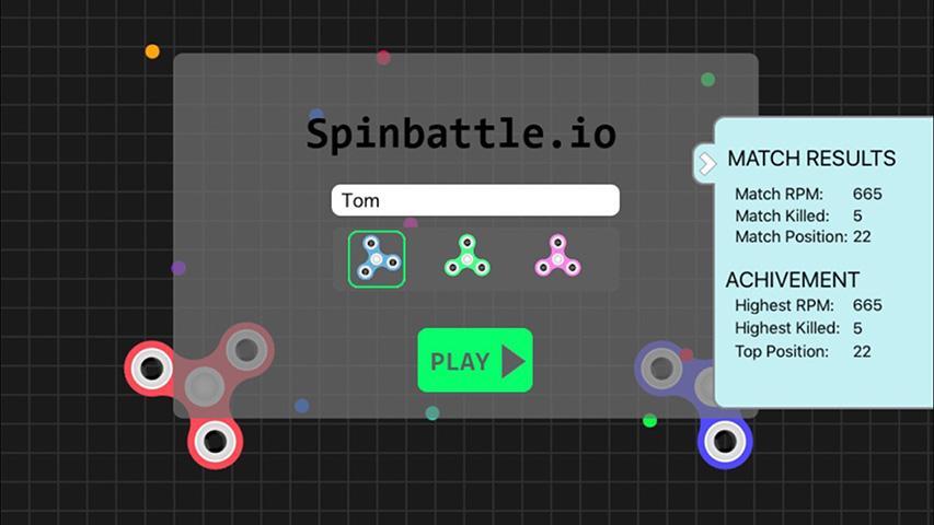 SpinBattle.io: Fidget Spinner Online Battle遊戲截圖