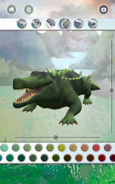 Dinosaurs 3D Coloring Book Game Screenshot