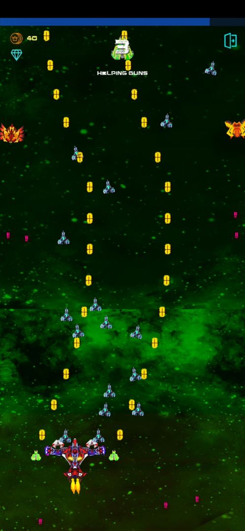 Galaxy Destroyer: 딥 스페이스 슈터 게임 스크린 샷