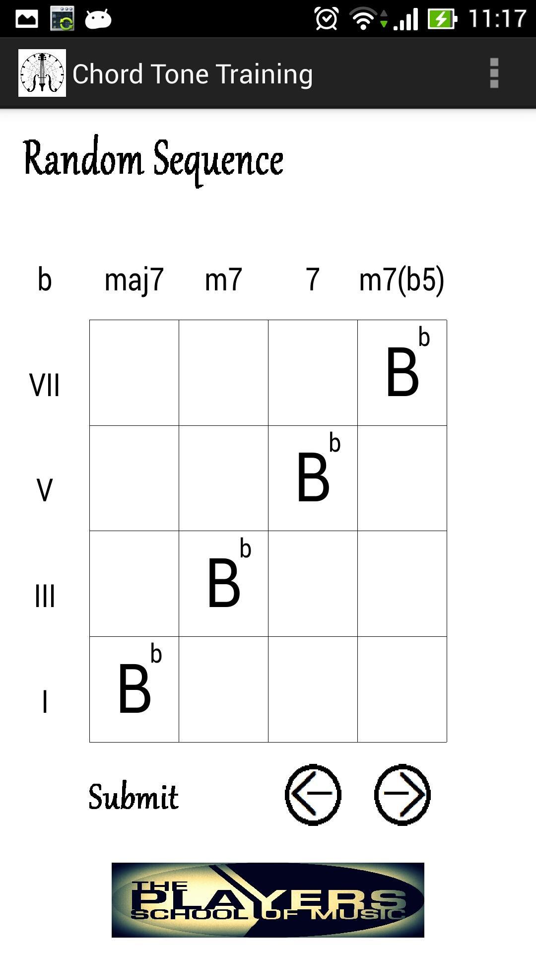 Chord Tone Training Game Screenshot