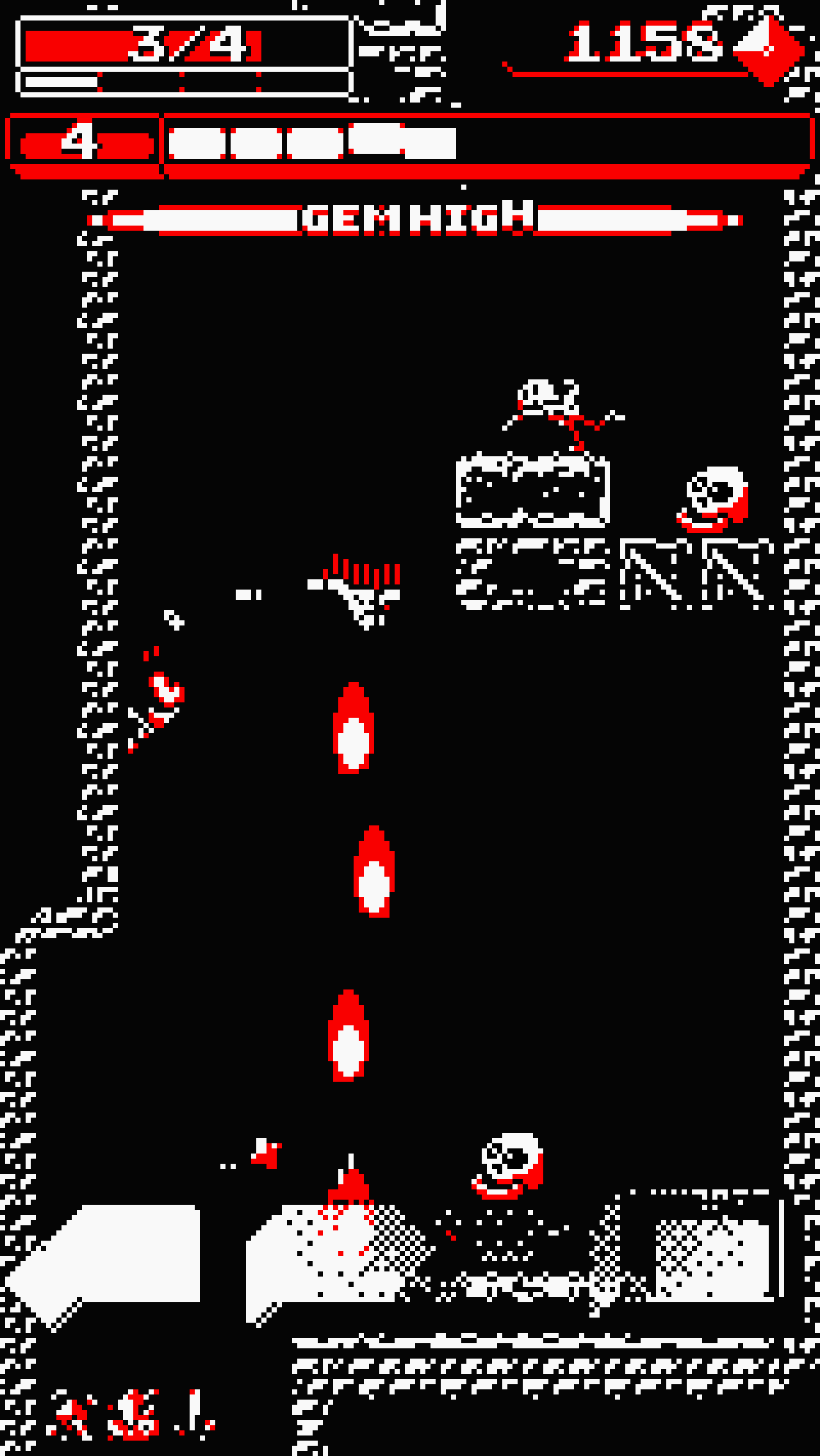 Downwell Game Screenshot