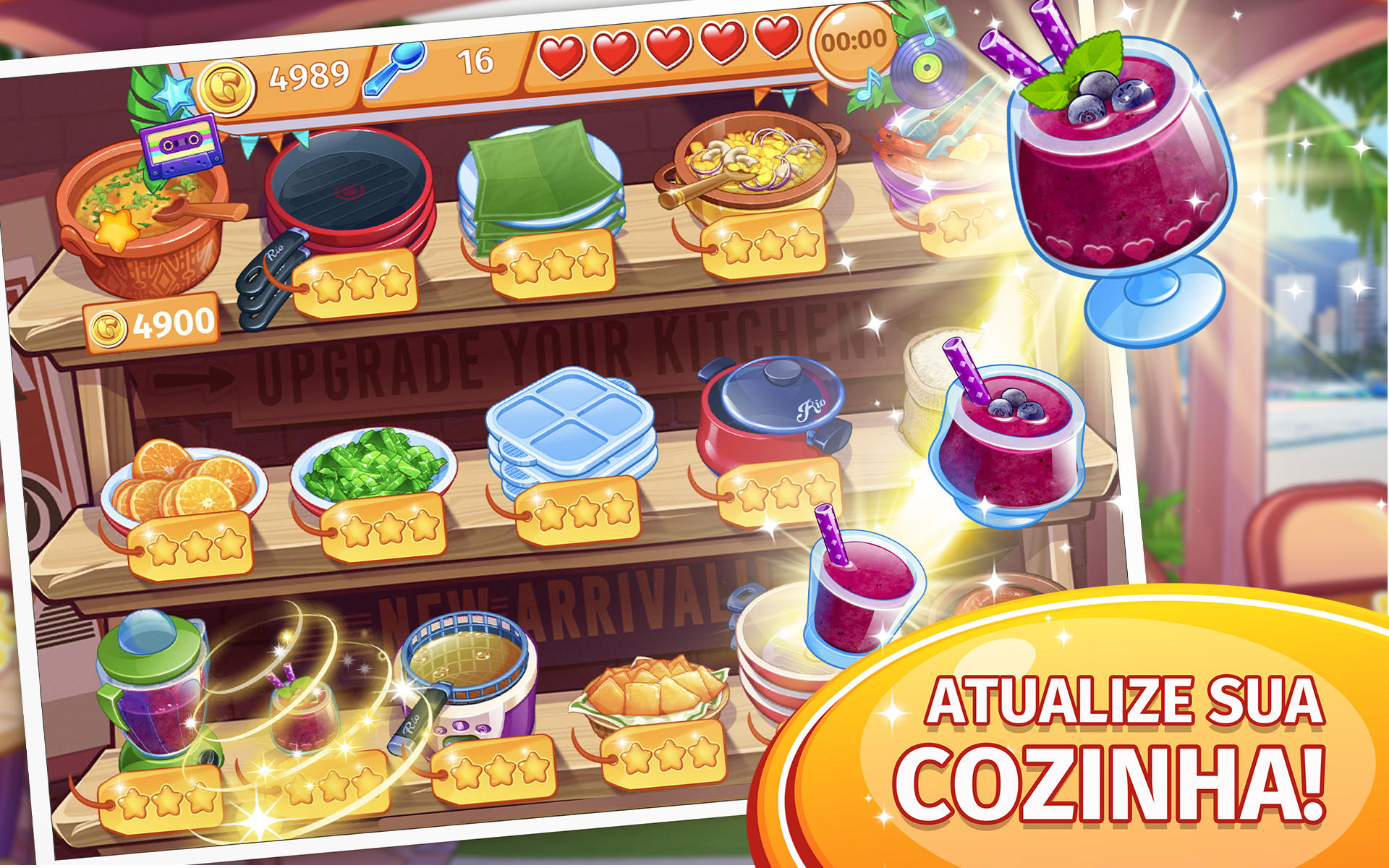 Captura de Tela do Jogo Cooking Craze: Jogo culinário