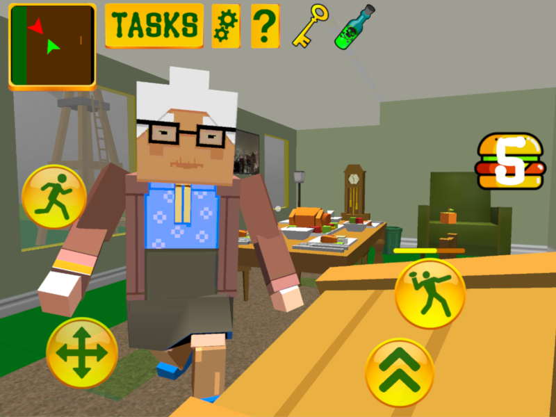 Granny Blocky Neighbor. Craft Escape Game Screenshot