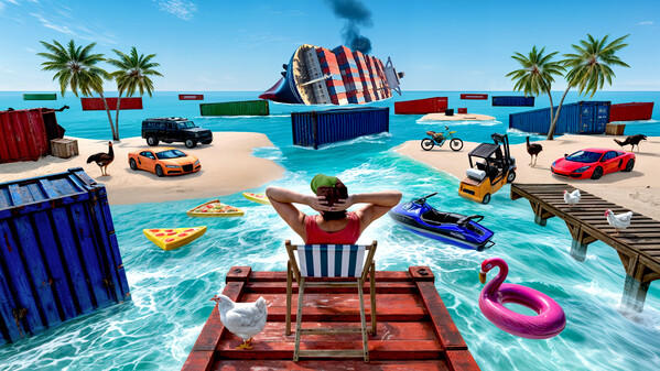 Screenshot of the video of Blue Paradise: Joyful Survival