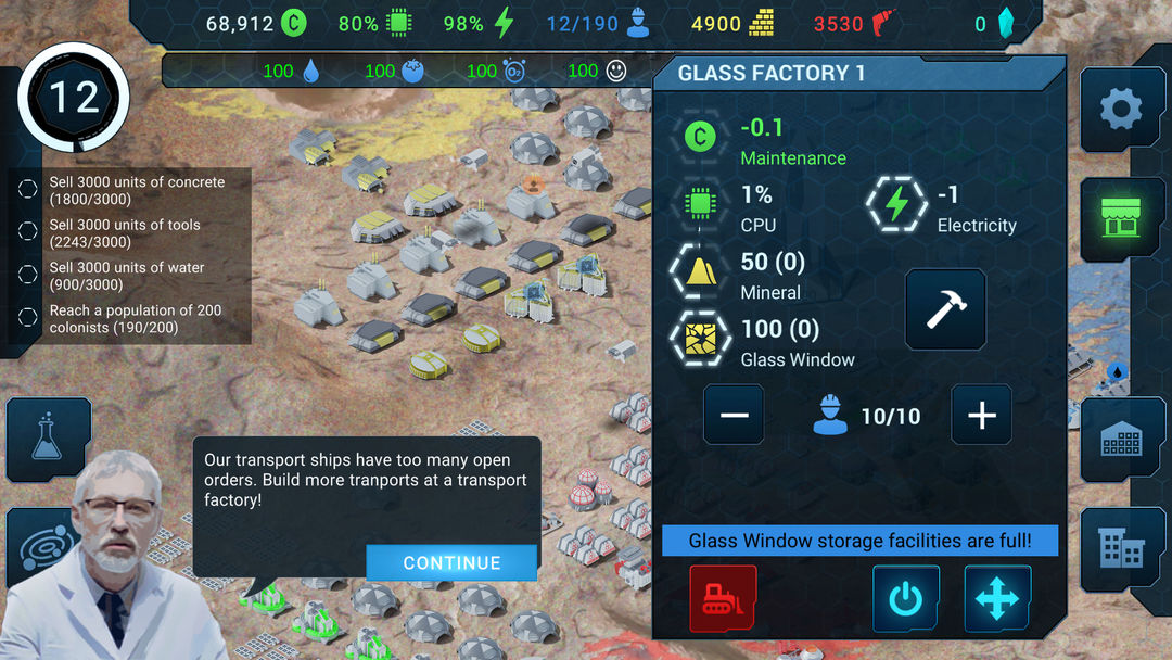 Screenshot of Nova Colony - Space Settlers
