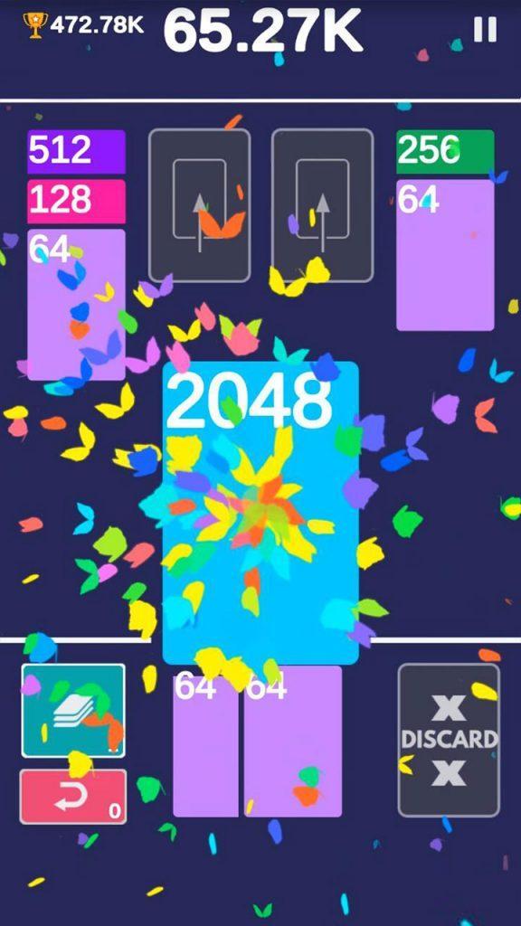 Screenshot of 2048 Poker Solitaire!