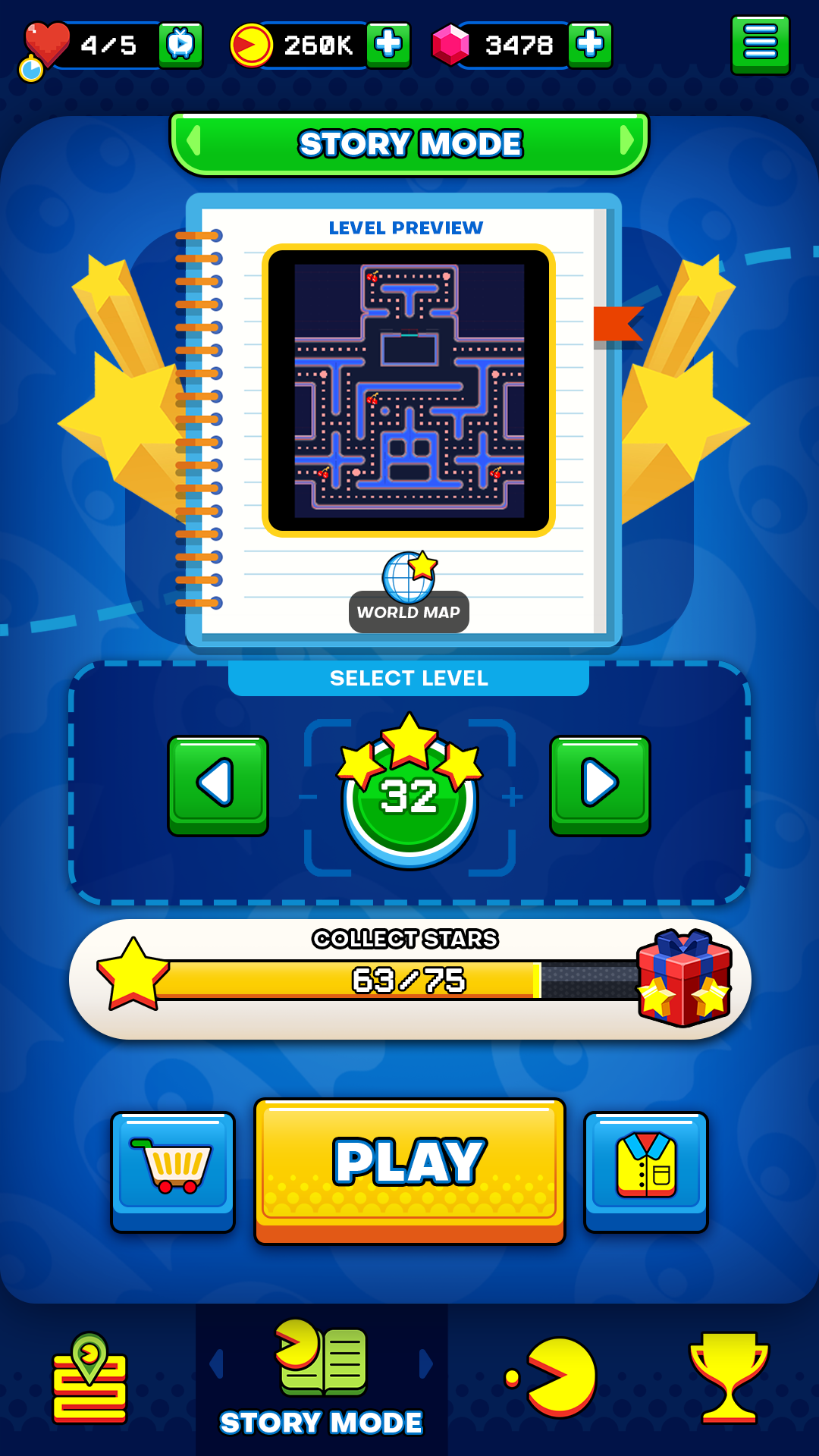 Скриншот игры PAC-MAN