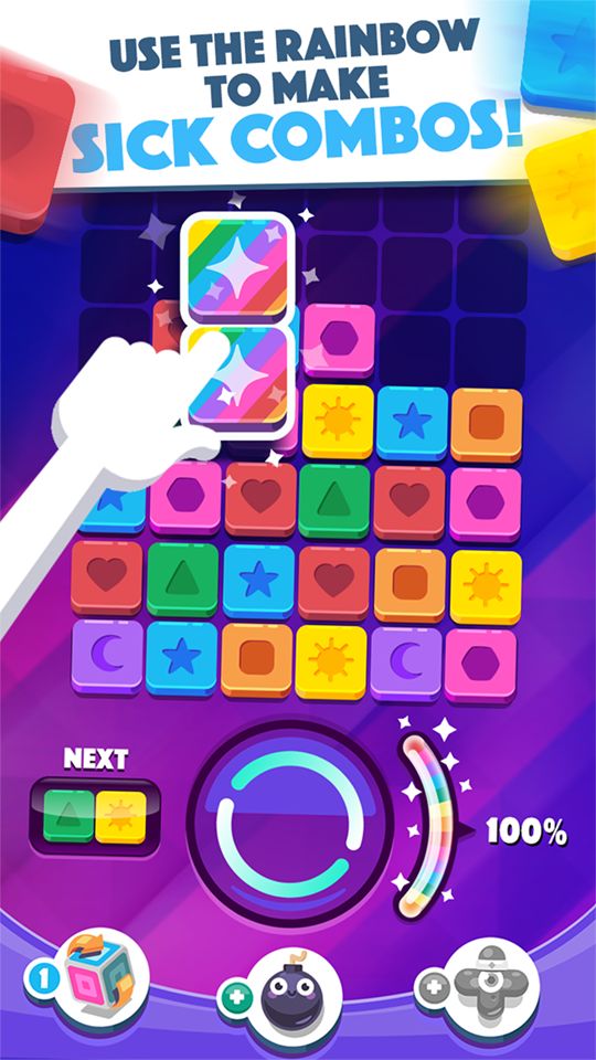 Screenshot of Drop It! Crazy Color Puzzle