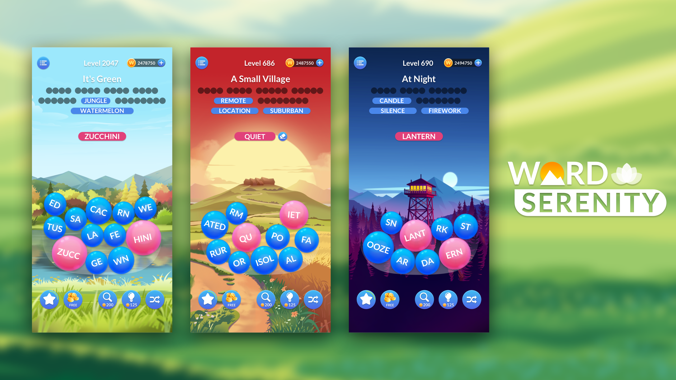 Word Serenity: Fun Word Search Game Screenshot