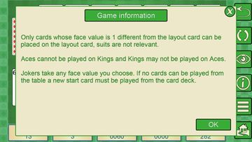 Captura de Tela do Jogo HomeRun V+ - card solitaire