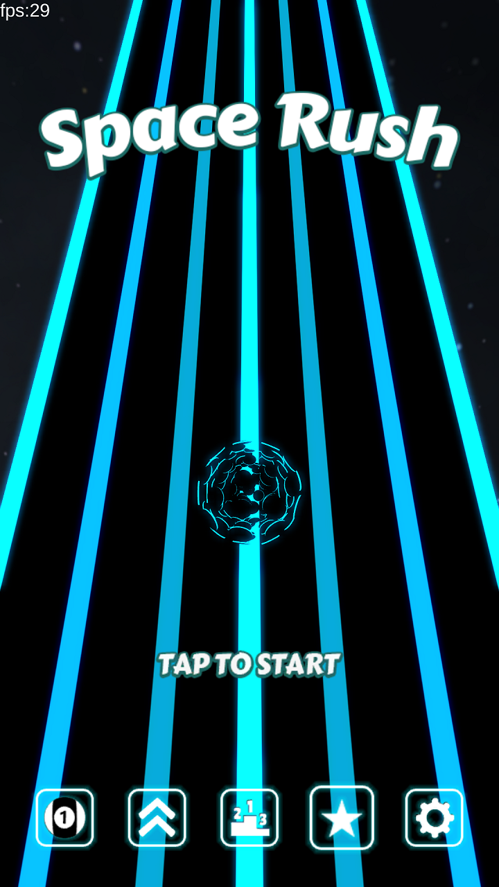 Space Rush ゲームのスクリーンショット