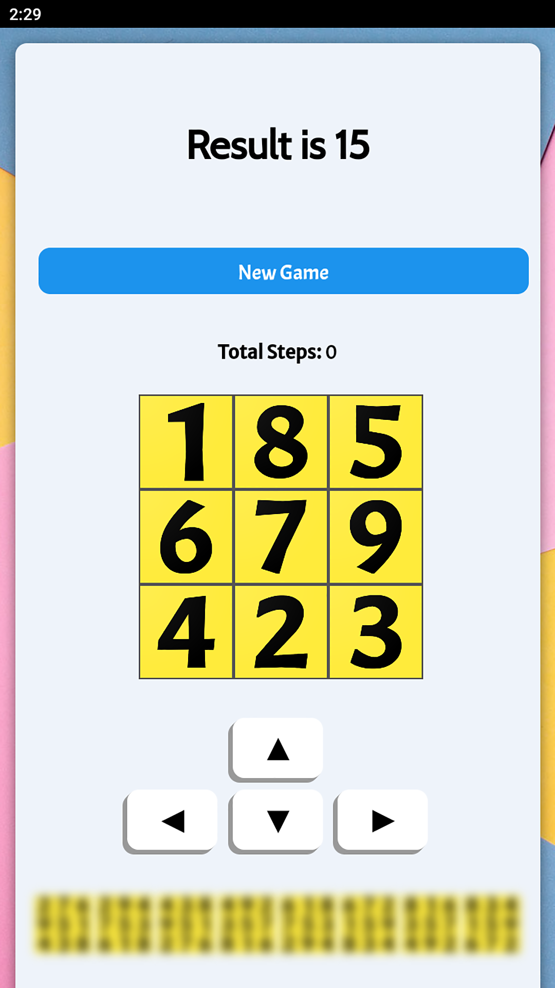 Result is 15 Game Screenshot