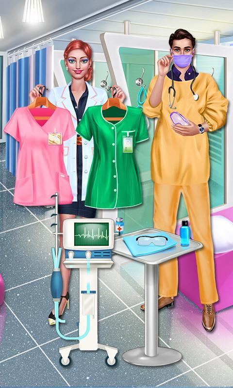 Surgery Doctor Girl Salon Game 게임 스크린 샷