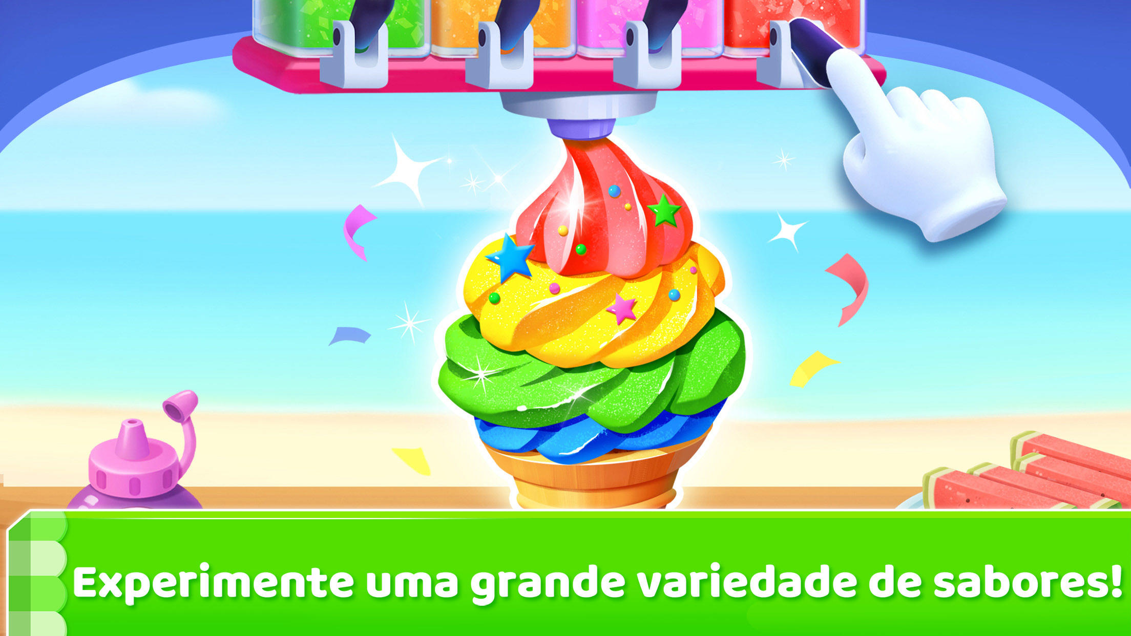 Captura de Tela do Jogo Jogo de Sorvete do Panda