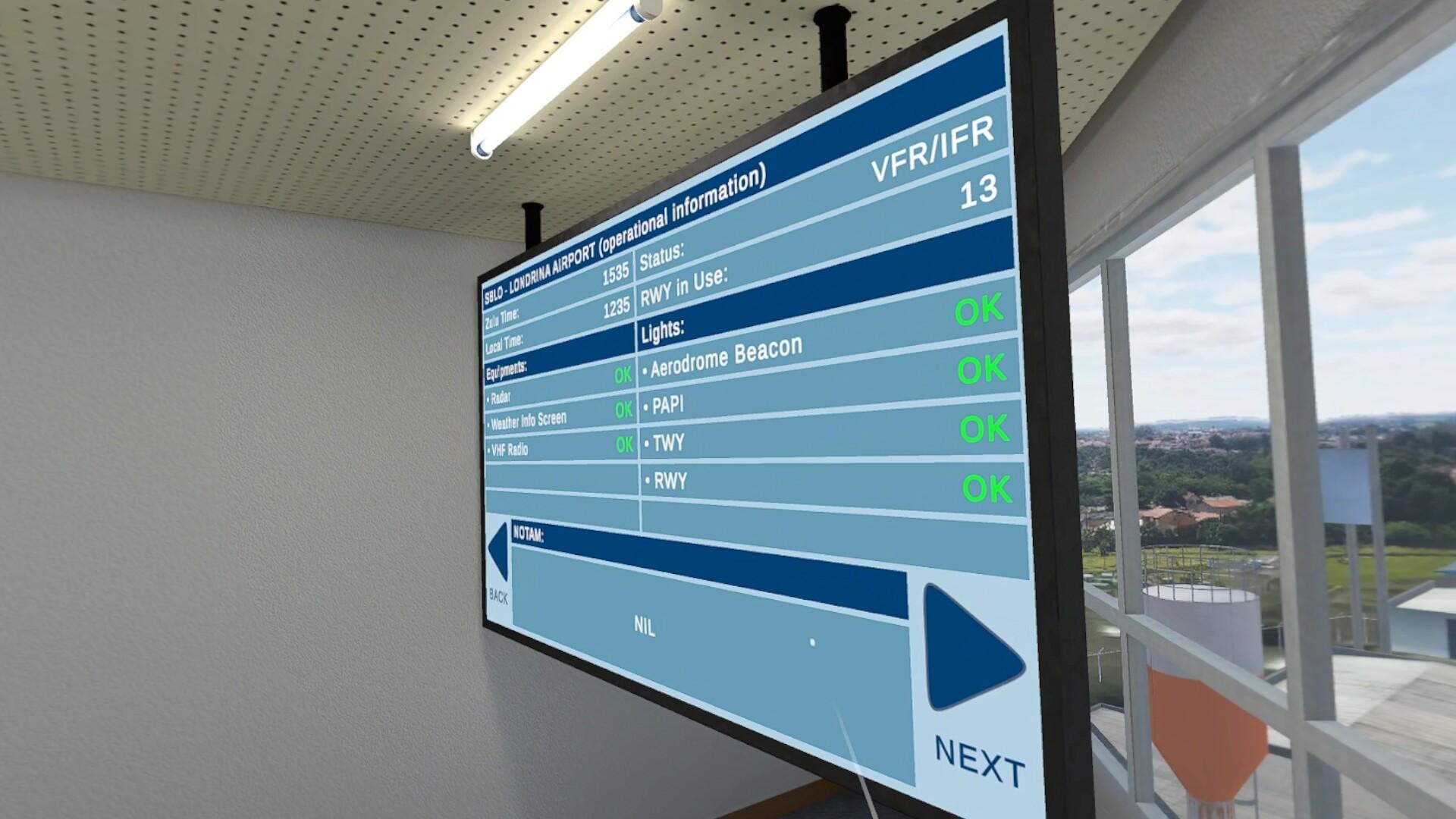 Cuplikan Layar Game V-Air Traffic Control
