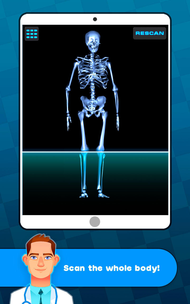 Dr. Simulator: Full Body X-Ray Game Screenshot