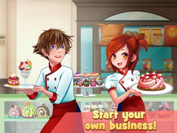 Dessert Chain: Café Waitress & Game Screenshot
