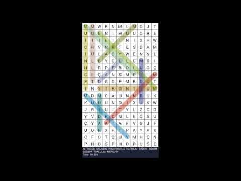 Captura de Tela do Vídeo de Crossword Puzzle - Word Search