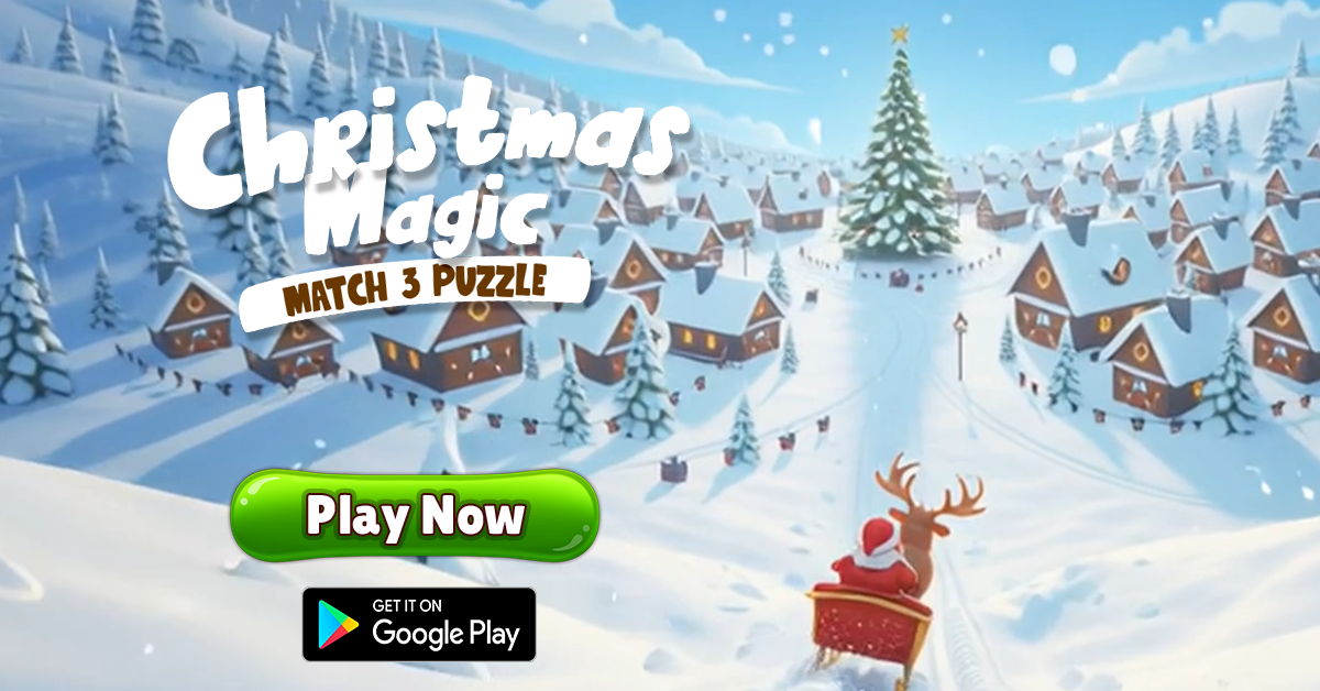 Christmas Magic: Match 3 Game Game Screenshot