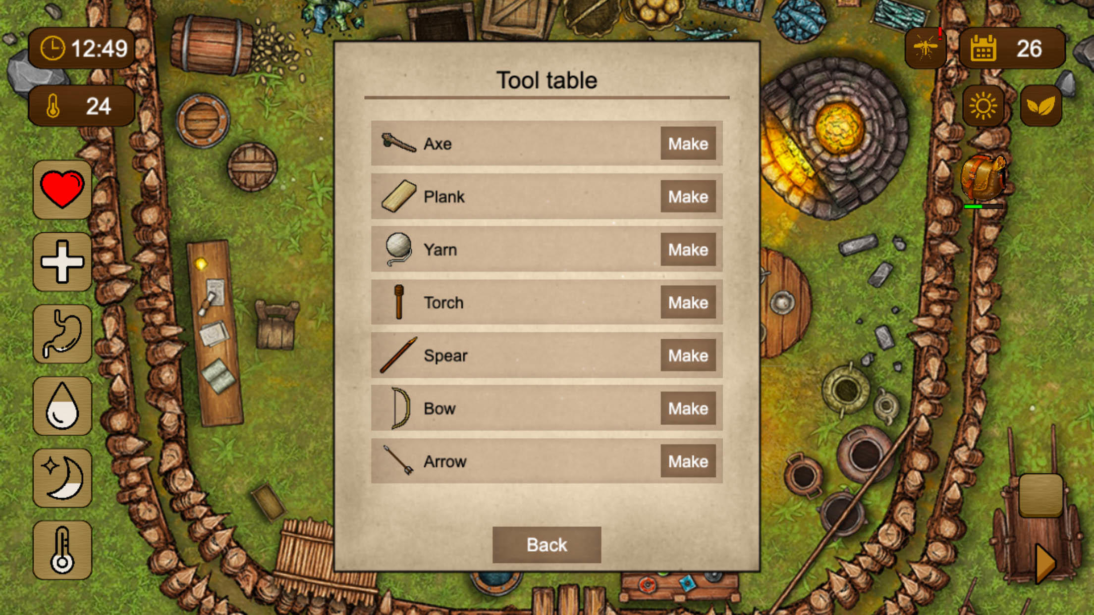 Survival Island 100 Days - 2D Game Screenshot