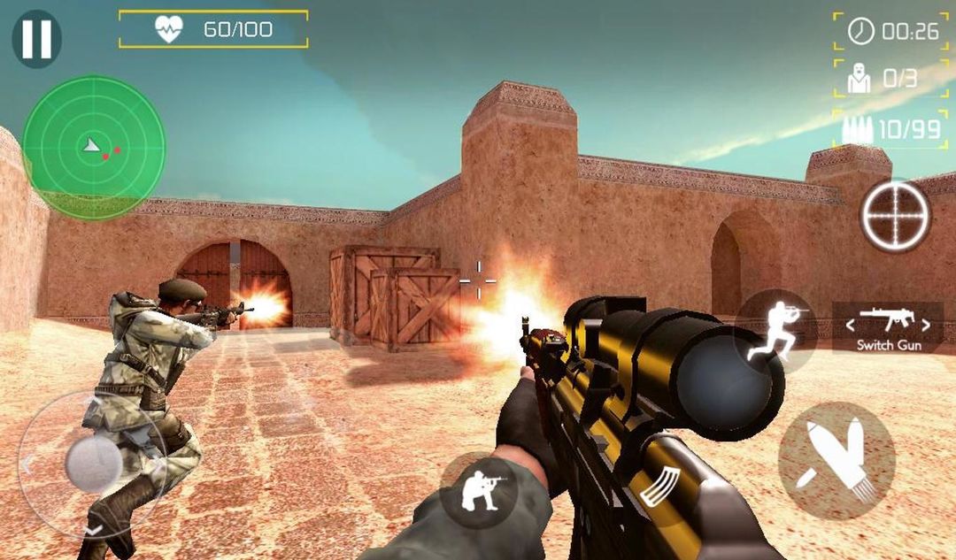 Screenshot of Counter Terrorist Fire Shoot