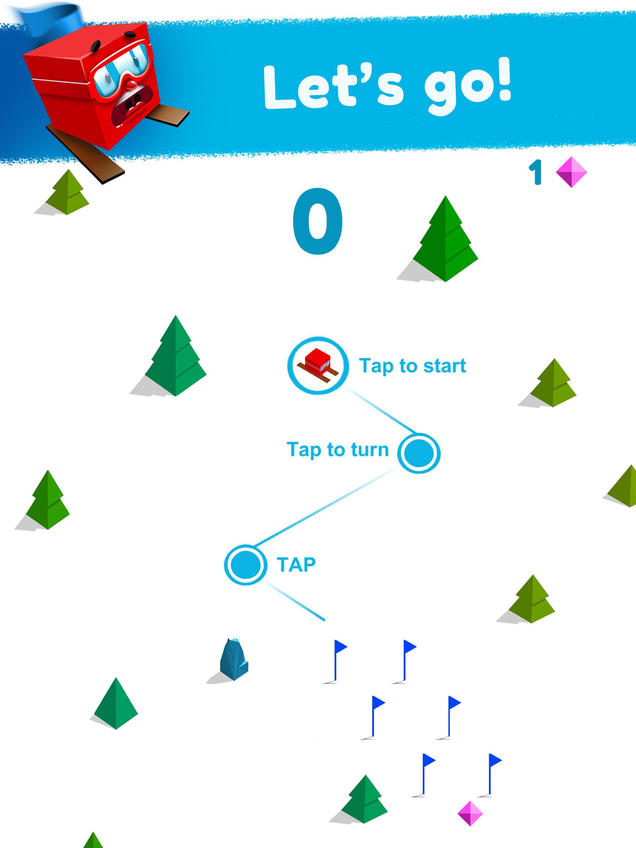 Screenshot of Huuuge Santa Ski