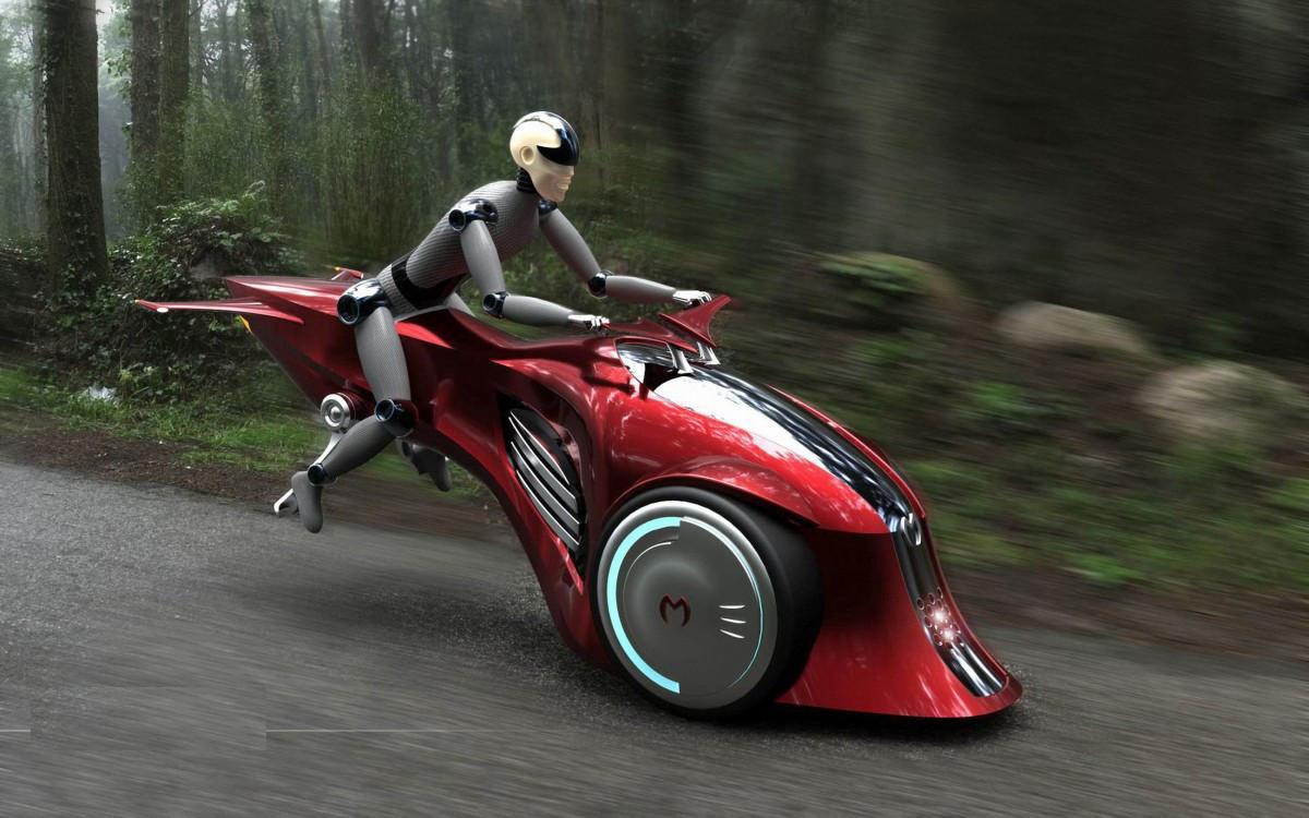 Flying Motorcycle Simulation Game Screenshot