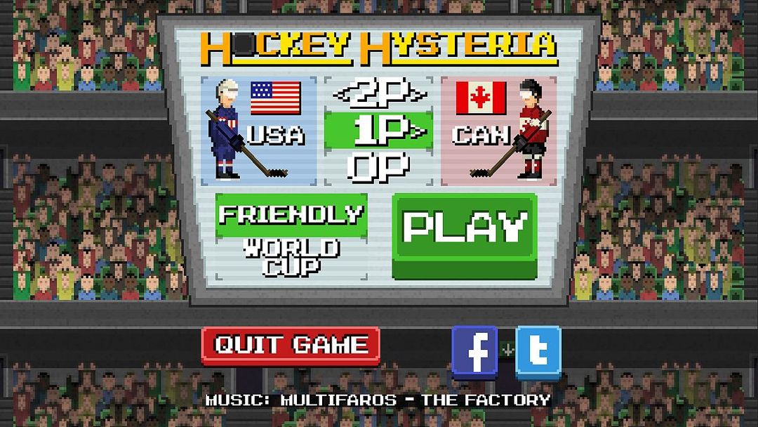 Hockey Hysteria ภาพหน้าจอเกม