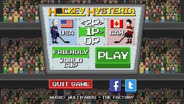 Captura de Tela do Jogo Hockey Hysteria
