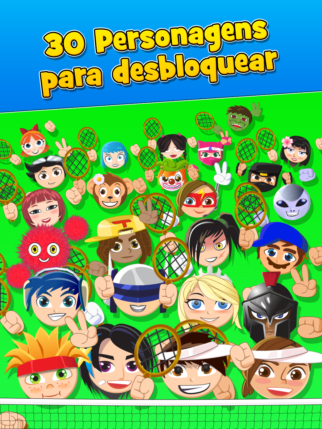 Captura de Tela do Jogo Bang Bang Tennis Game