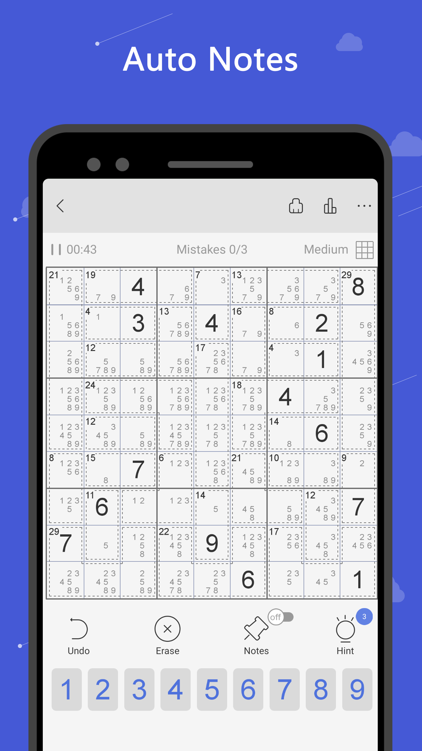 Killer Sudoku - sudoku game Game Screenshot