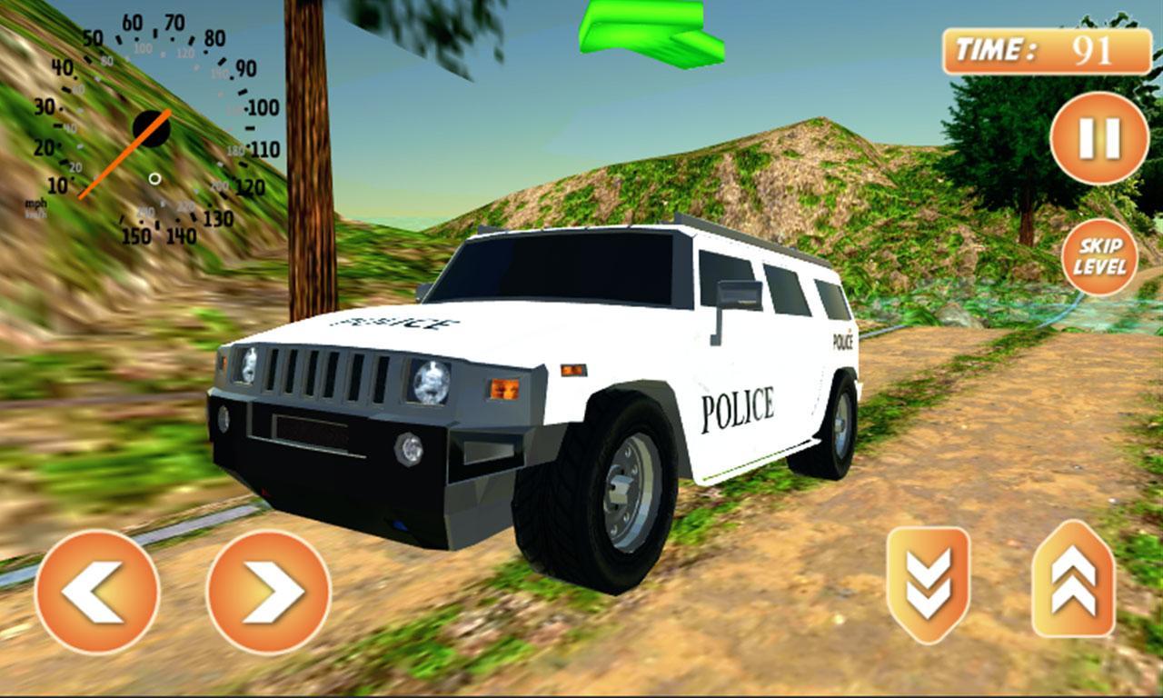 Скриншот игры Offroad Police Jeep Simulator