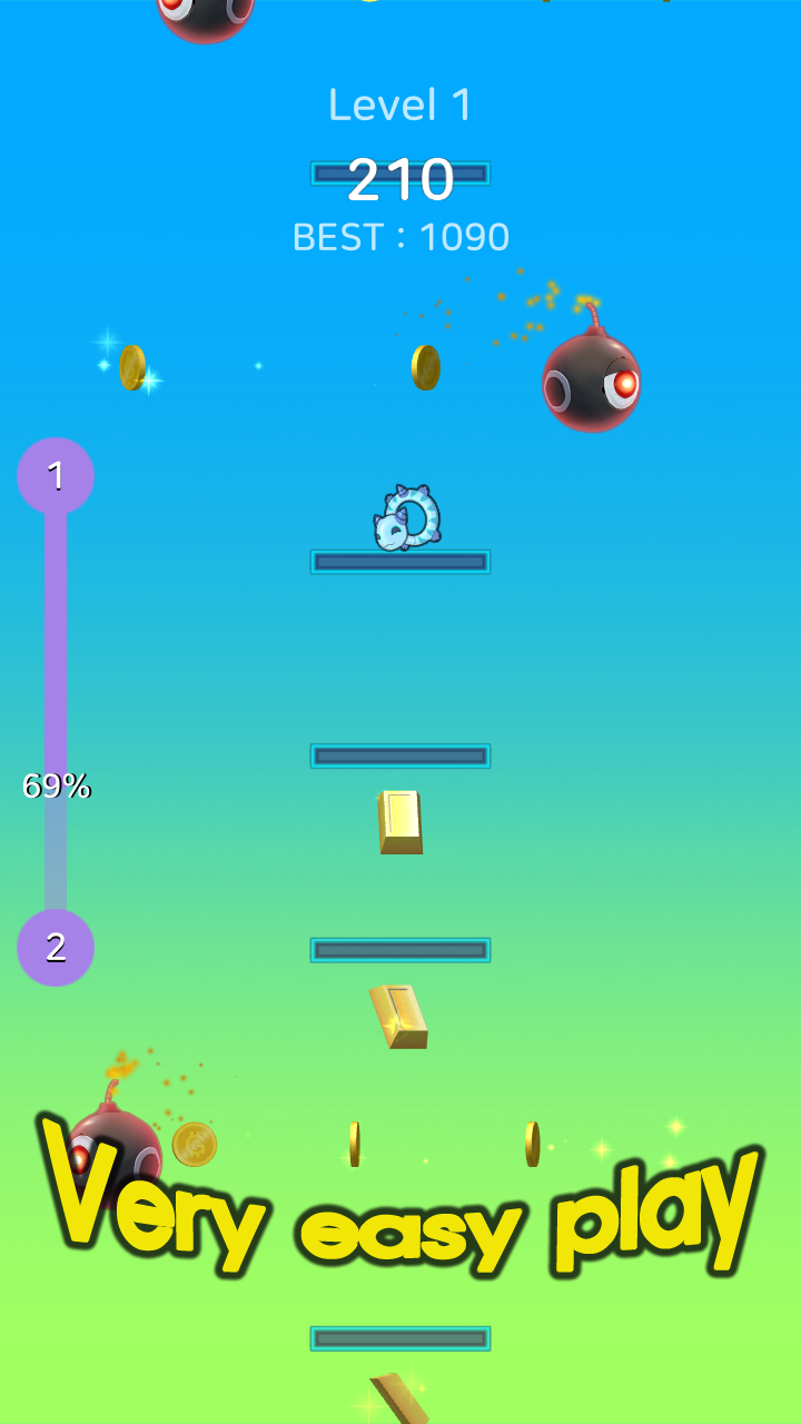 Falling Pong screenshot game