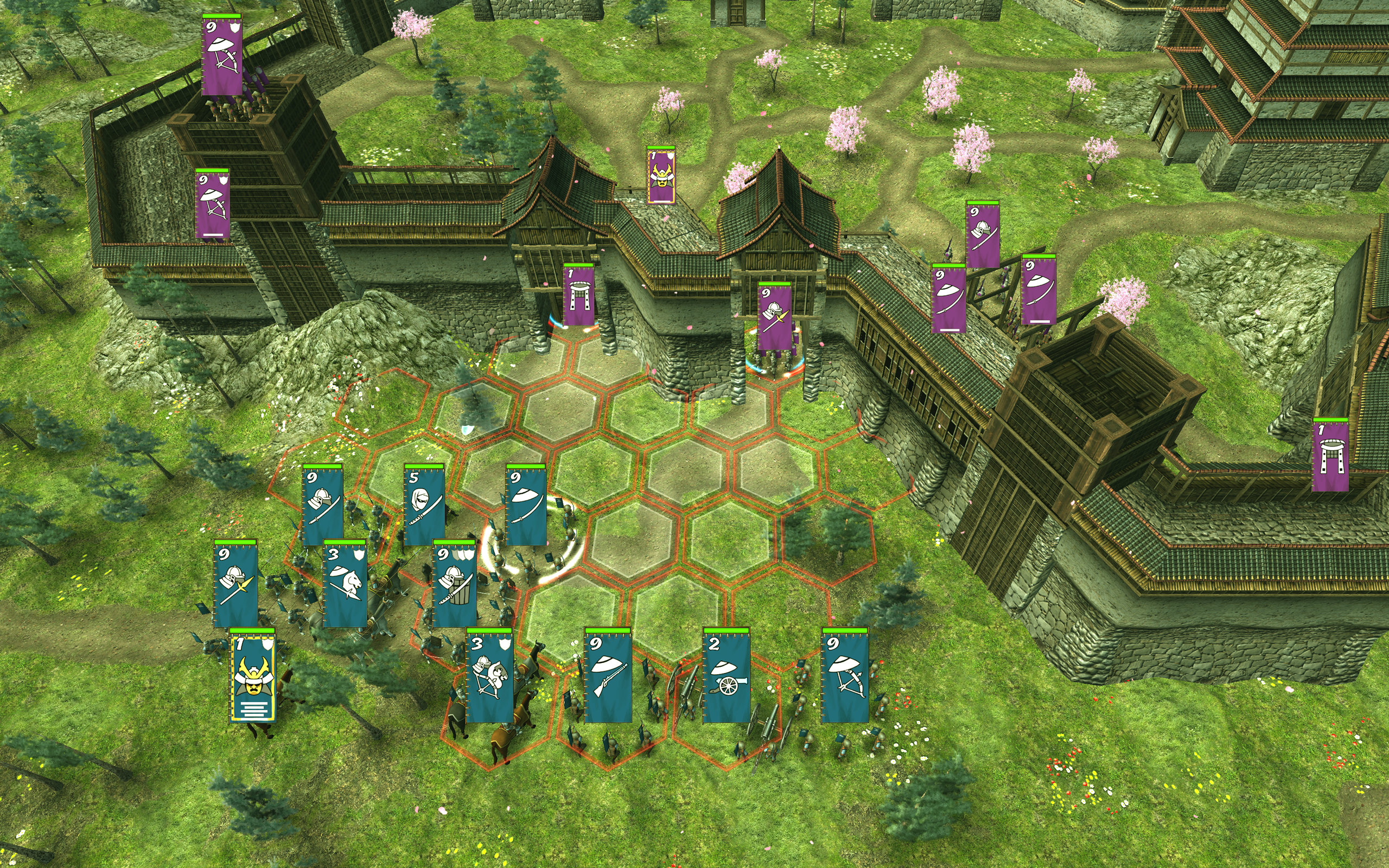 Shogun's Empire: Hex Commander Game Screenshot
