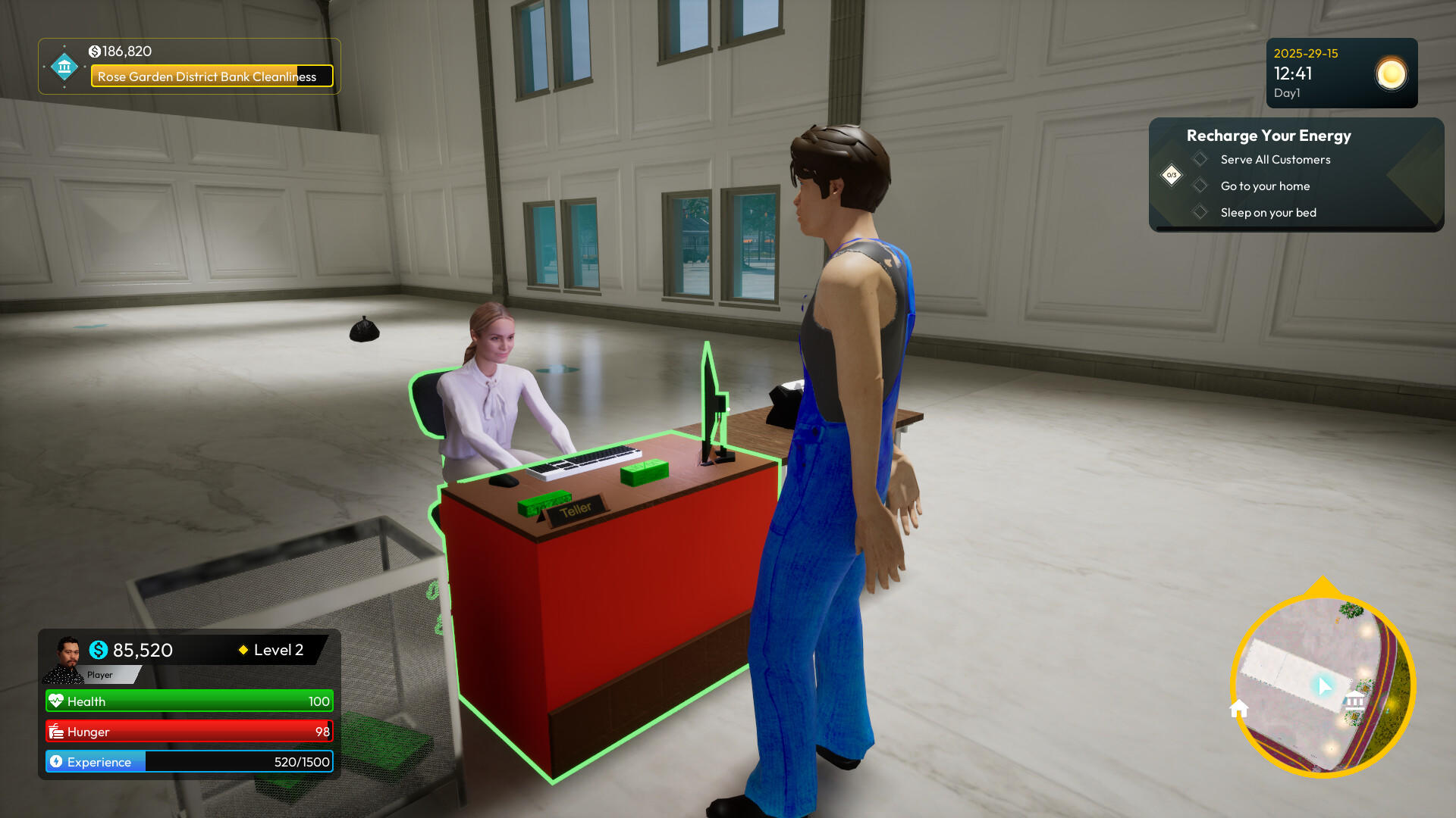 Bank King Simulator Game Screenshot