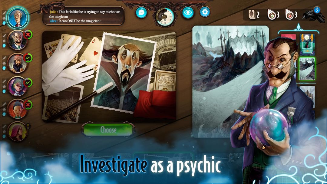 Screenshot of Mysterium: A Psychic Clue Game