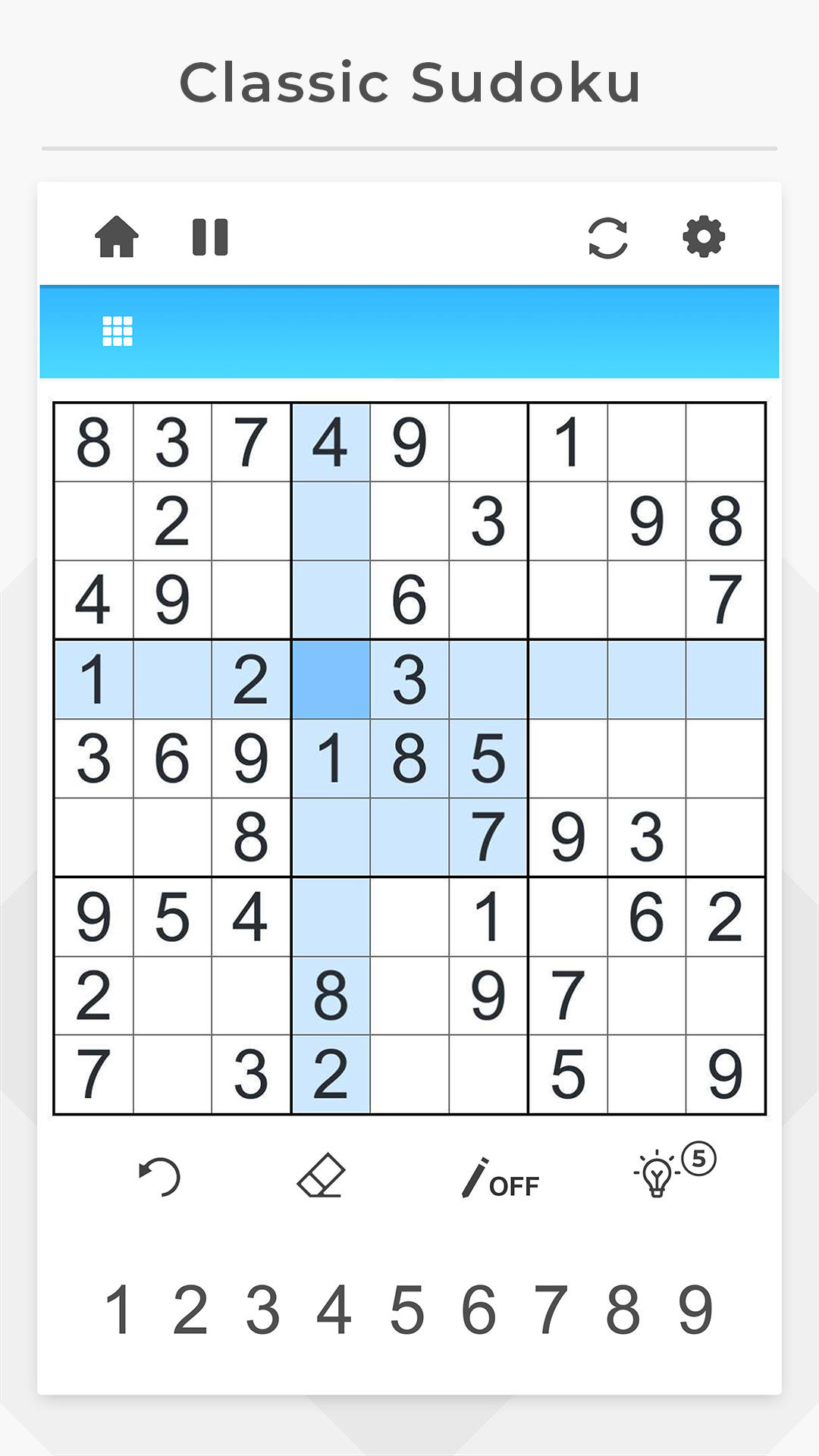 Sudoku - Offline Games Game Screenshot
