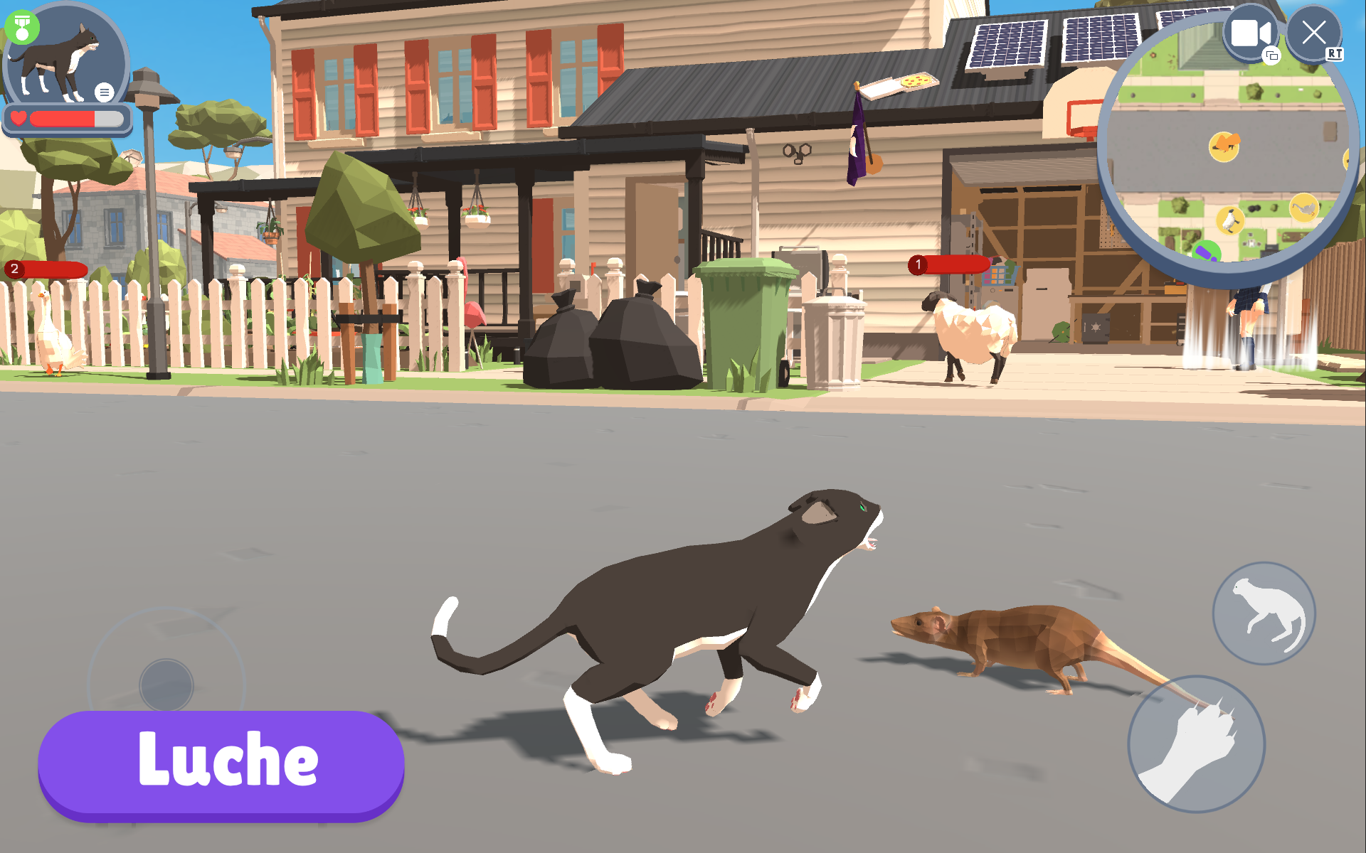 Captura de Pantalla del Juego Simulador de vida de gato
