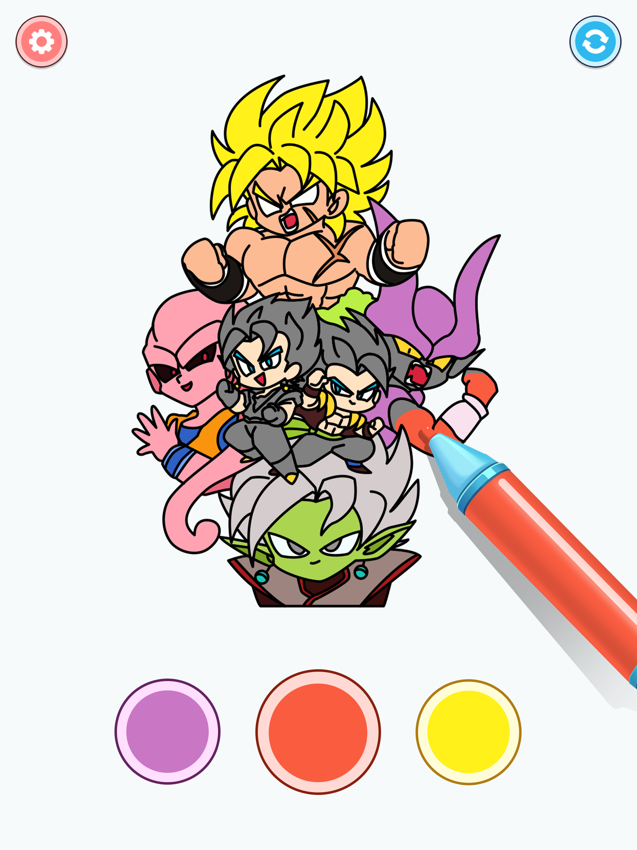 Screenshot of Superhero Coloring : ASMR Book