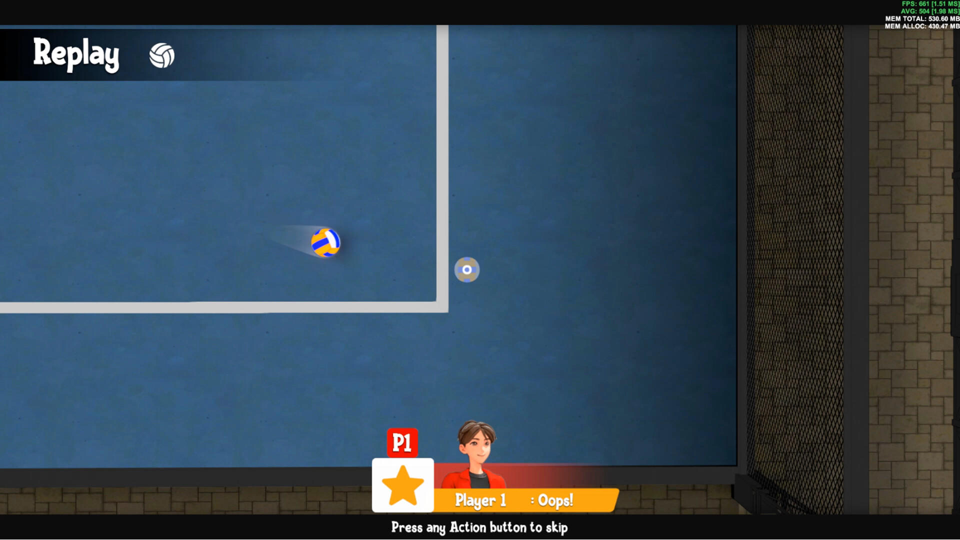 VolleySmash Game Screenshot