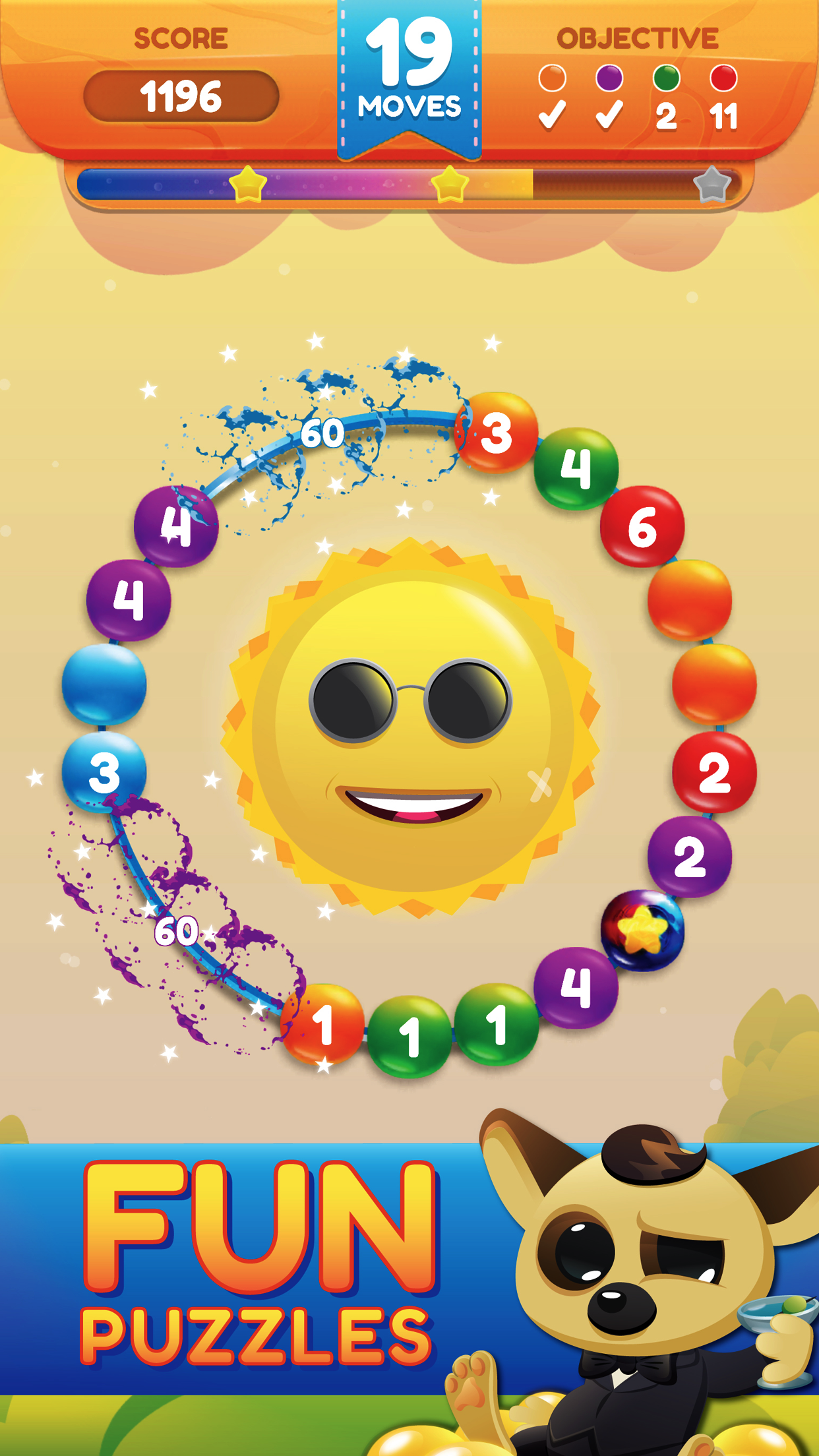 Circle Sweep - Logic Puzzle! Game Screenshot
