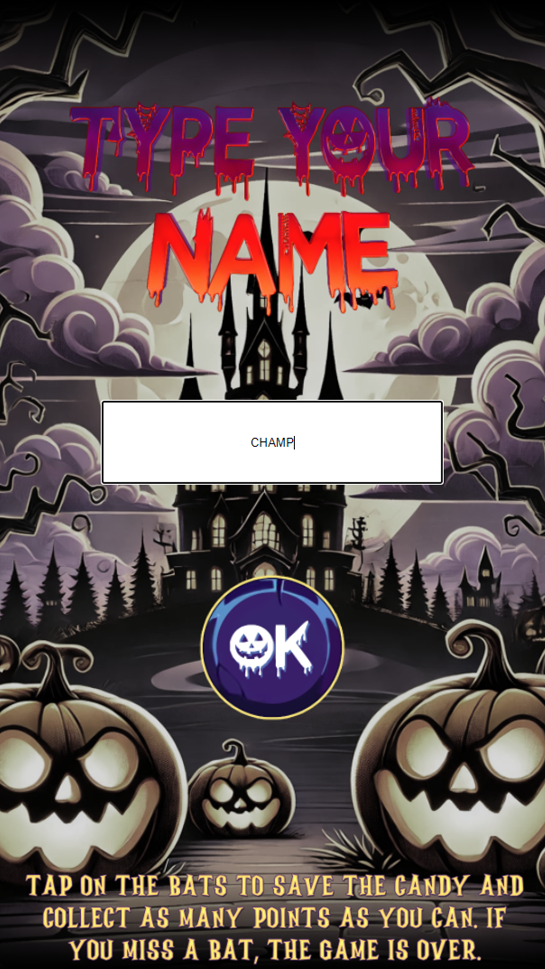 Halloween Challenge Game Screenshot