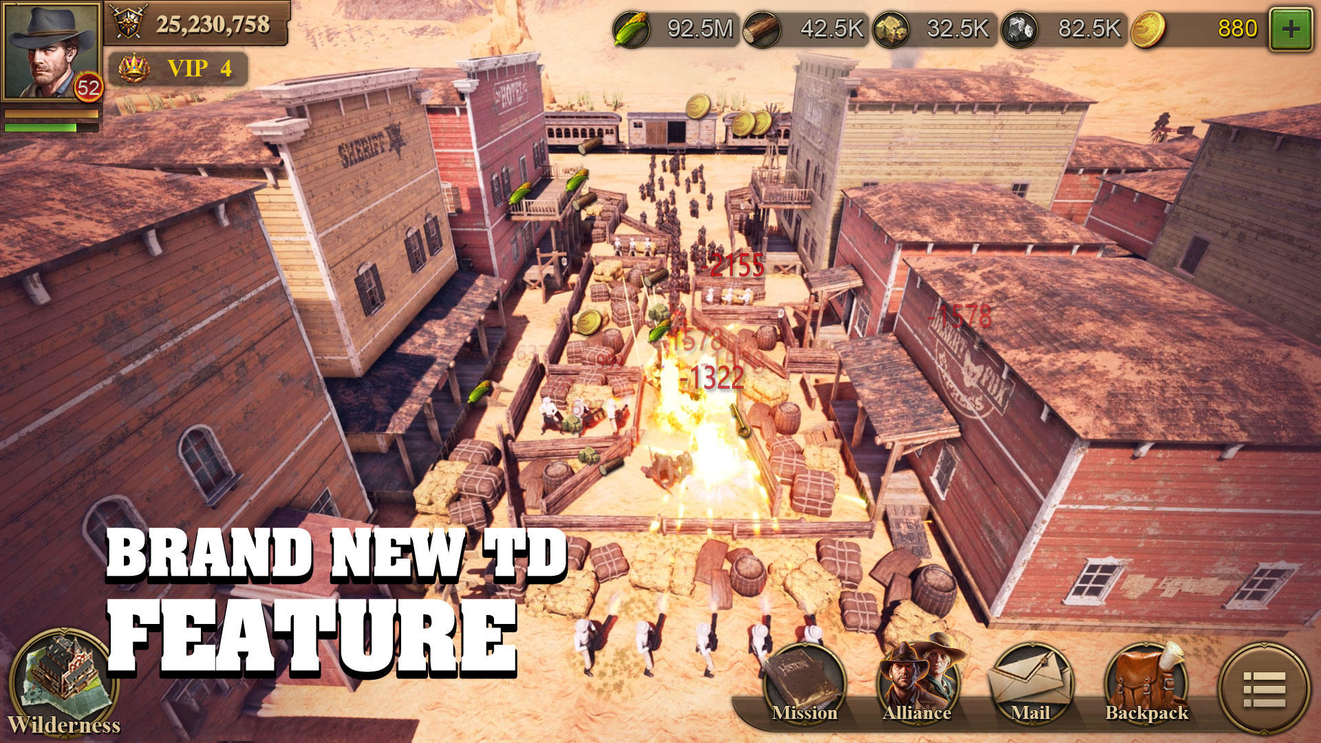 Wild Frontier: Town Defense Game Screenshot