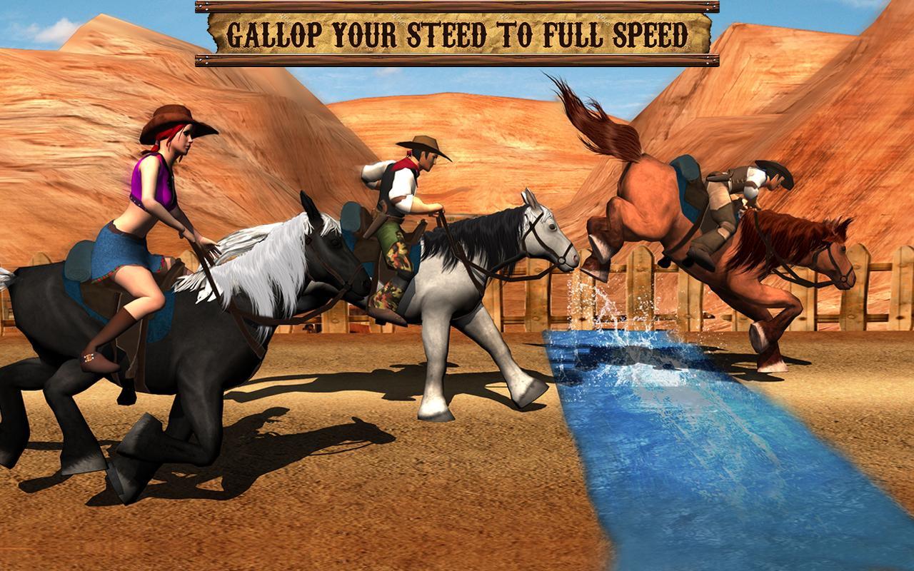 Скриншот игры Texas Wild Horse Race 3D