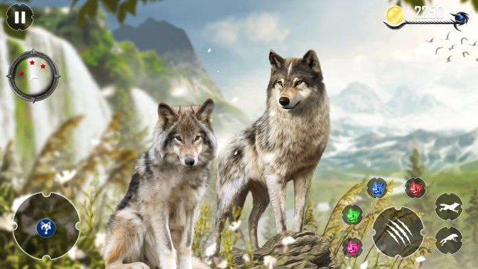 Wild Wolf 3d Animal Simulator ภาพหน้าจอเกม