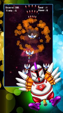 Chicken Shooter: Space Defense Game Screenshot