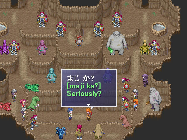 Learn Japanese RPG: Hiragana Forbidden Speech screenshot game