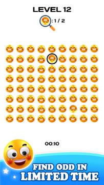 Odd 1 Out Emoji Puzzle Game Game Screenshot