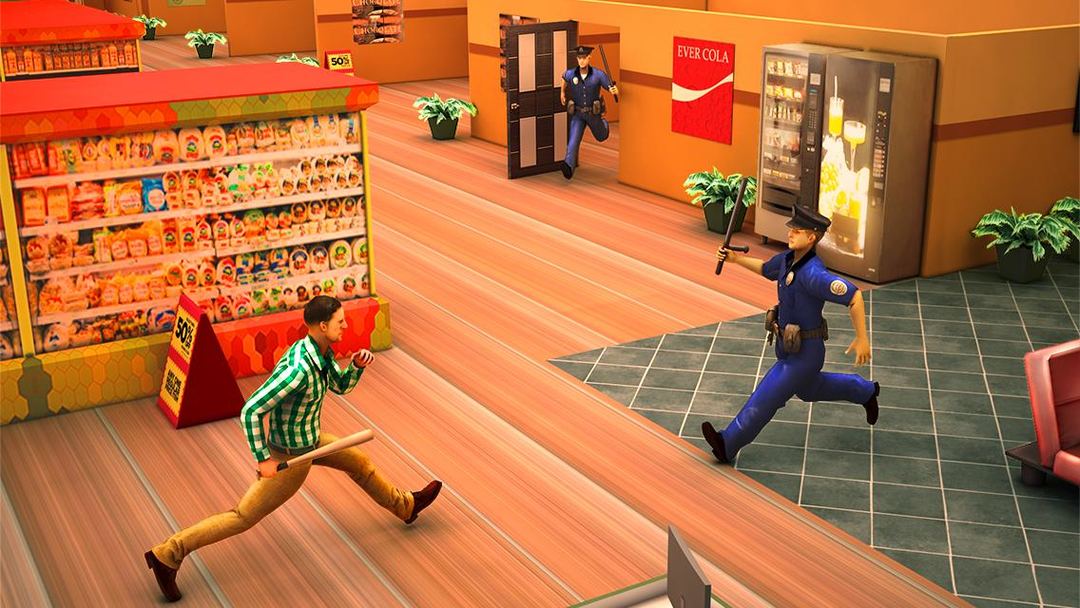 Supermarket Escape Dash screenshot game
